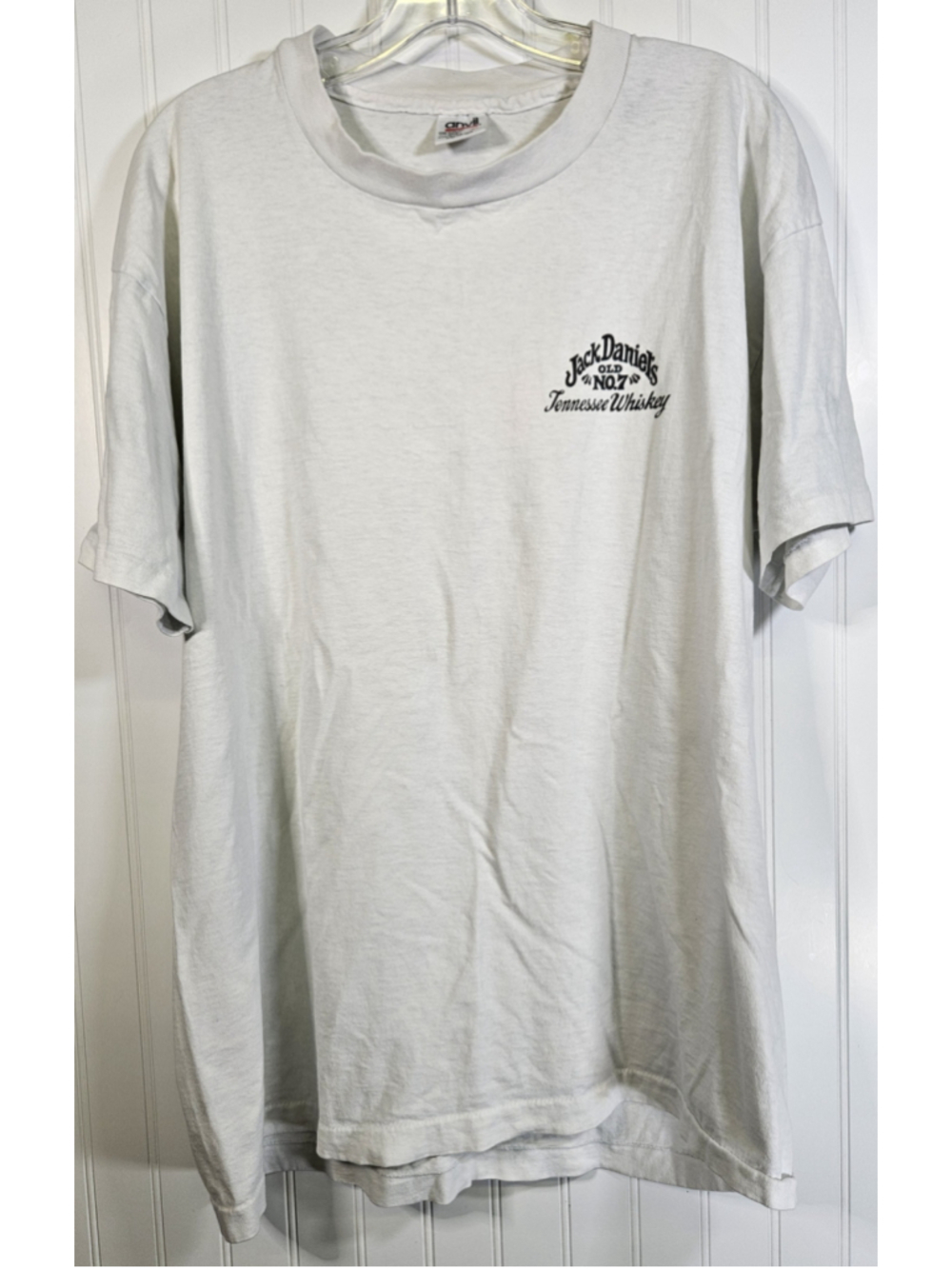 Vintage 90s Jack Daniels Whiskey T Shirt XL Anvil USA Single Stitch White
